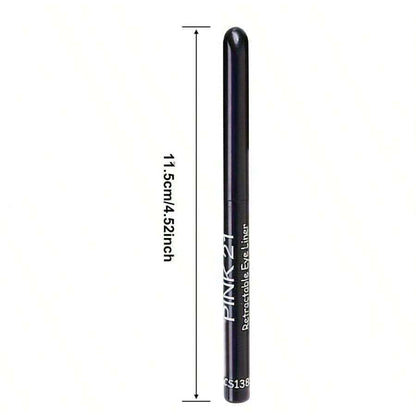 Waterproof Black Eyeliner Pencil Smudge-Proof, Long-Lasting, Beginner-Friendly Eye Makeup