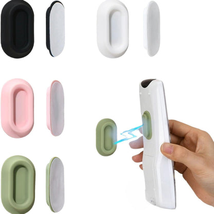 Magnetic Wall Mount Remote Control Holder for TV & Air Conditioner Self-Adhesive Organizer for Household Remotes