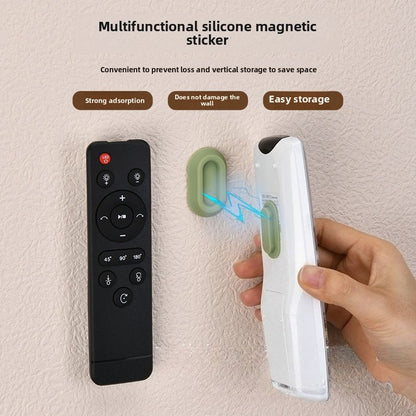 Magnetic Wall Mount Remote Control Holder for TV & Air Conditioner Self-Adhesive Organizer for Household Remotes