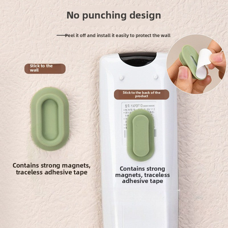 Magnetic Wall Mount Remote Control Holder for TV & Air Conditioner Self-Adhesive Organizer for Household Remotes