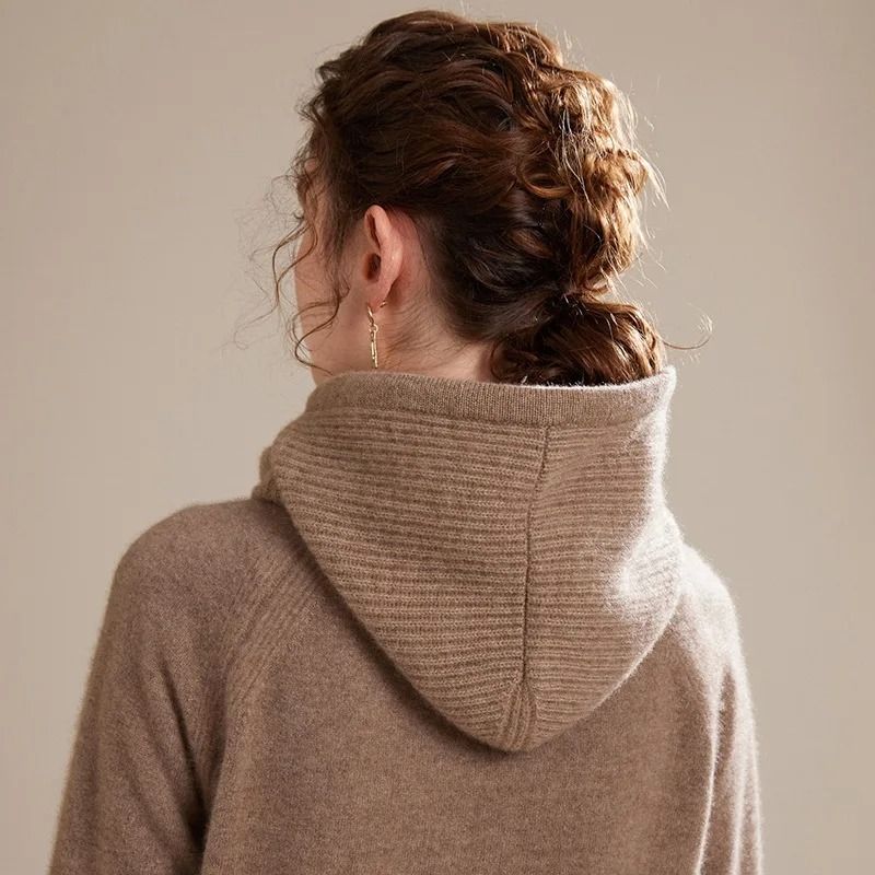 100% Pure Wool Knitted Thermal Balaclava Hood