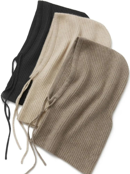 100% Pure Wool Knitted Thermal Balaclava Hood