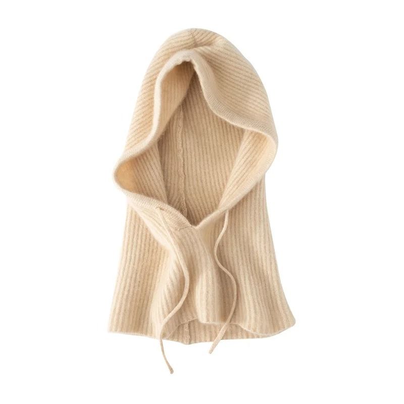 100% Pure Wool Knitted Thermal Balaclava Hood