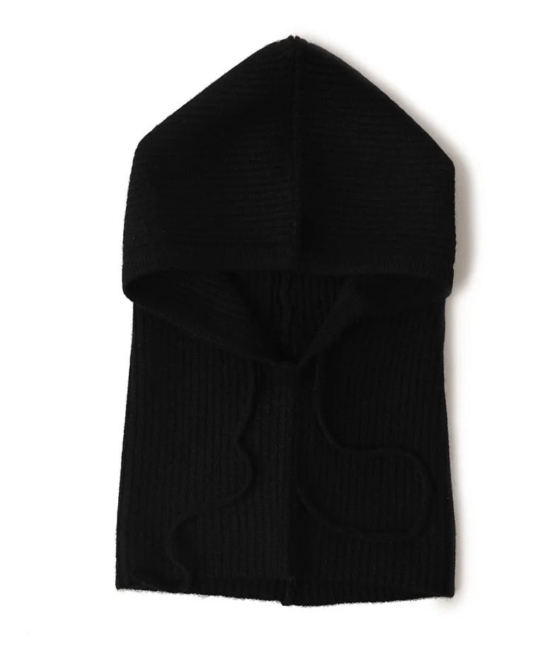 100% Pure Wool Knitted Thermal Balaclava Hood