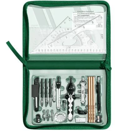 Professional Geometry Set for College Engineering & Technical Drawing