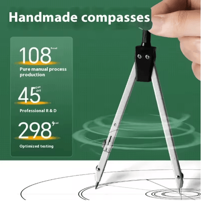 Professional Geometry Set for College Engineering & Technical Drawing