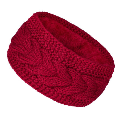 Thermal Velvet-Lined Knitted Winter Headband