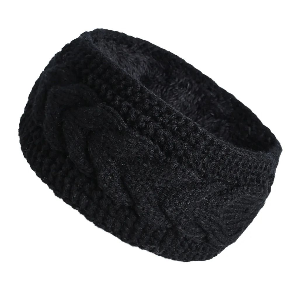 Thermal Velvet-Lined Knitted Winter Headband