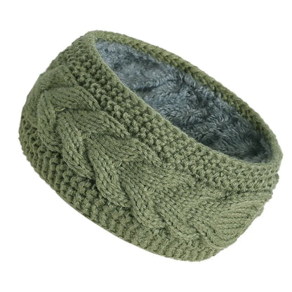 Thermal Velvet-Lined Knitted Winter Headband