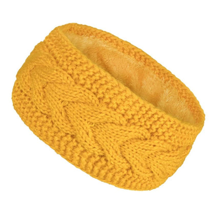 Thermal Velvet-Lined Knitted Winter Headband