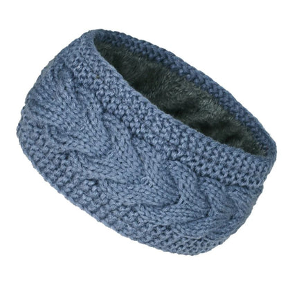 Thermal Velvet-Lined Knitted Winter Headband