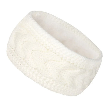 Thermal Velvet-Lined Knitted Winter Headband