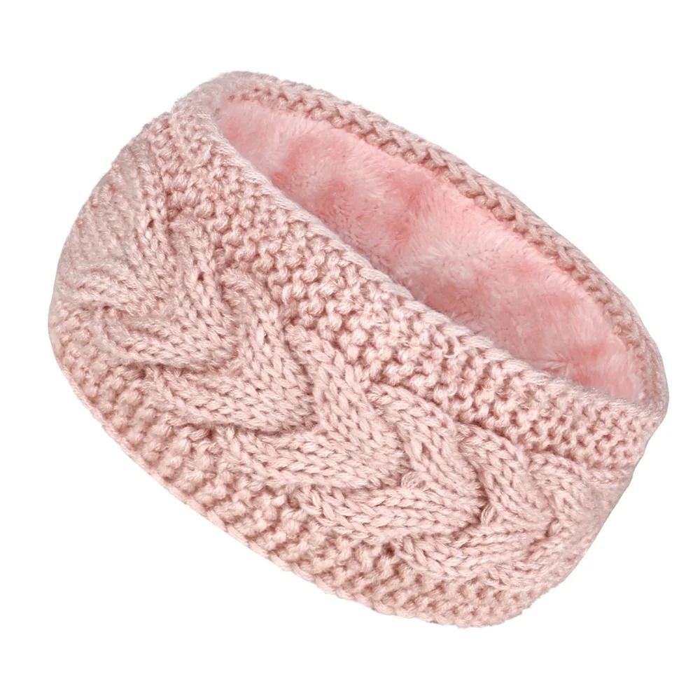Thermal Velvet-Lined Knitted Winter Headband