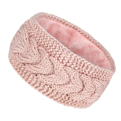 Thermal Velvet-Lined Knitted Winter Headband