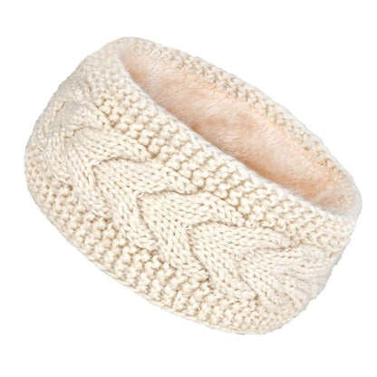 Thermal Velvet-Lined Knitted Winter Headband
