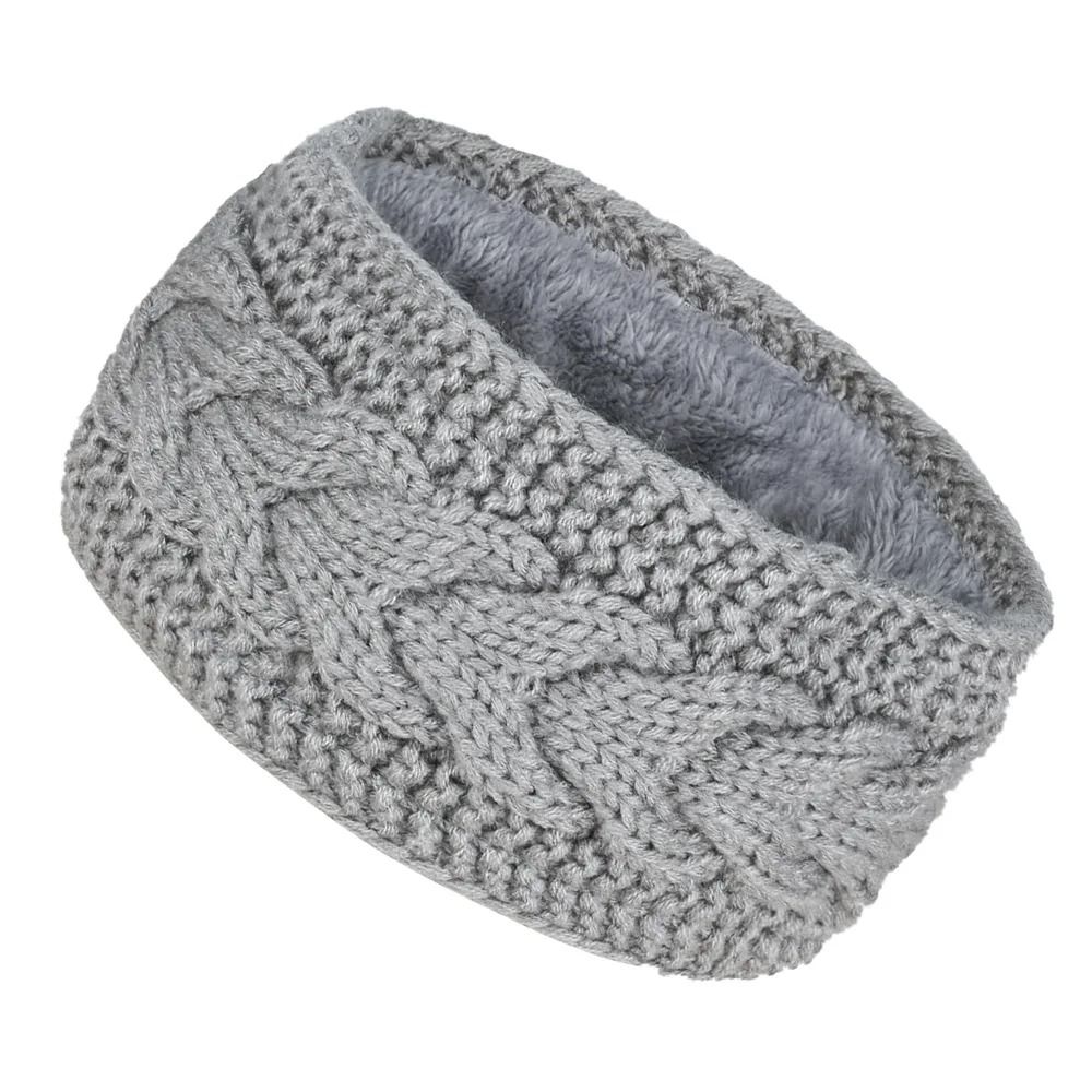 Thermal Velvet-Lined Knitted Winter Headband
