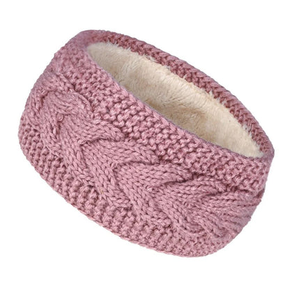 Thermal Velvet-Lined Knitted Winter Headband