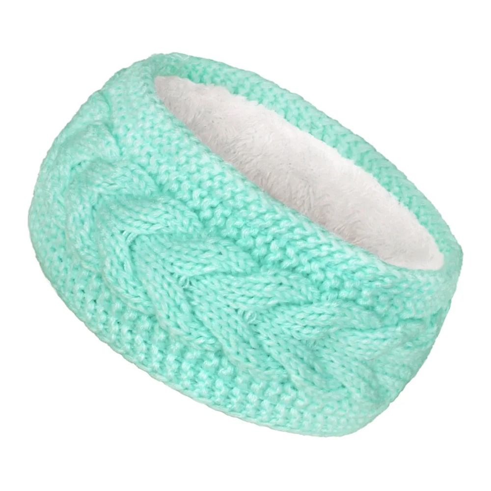 Thermal Velvet-Lined Knitted Winter Headband
