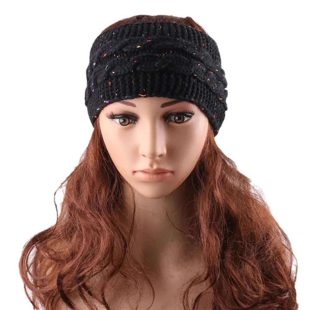 Autumn and Winter Elastic Knitted Thermal Headband