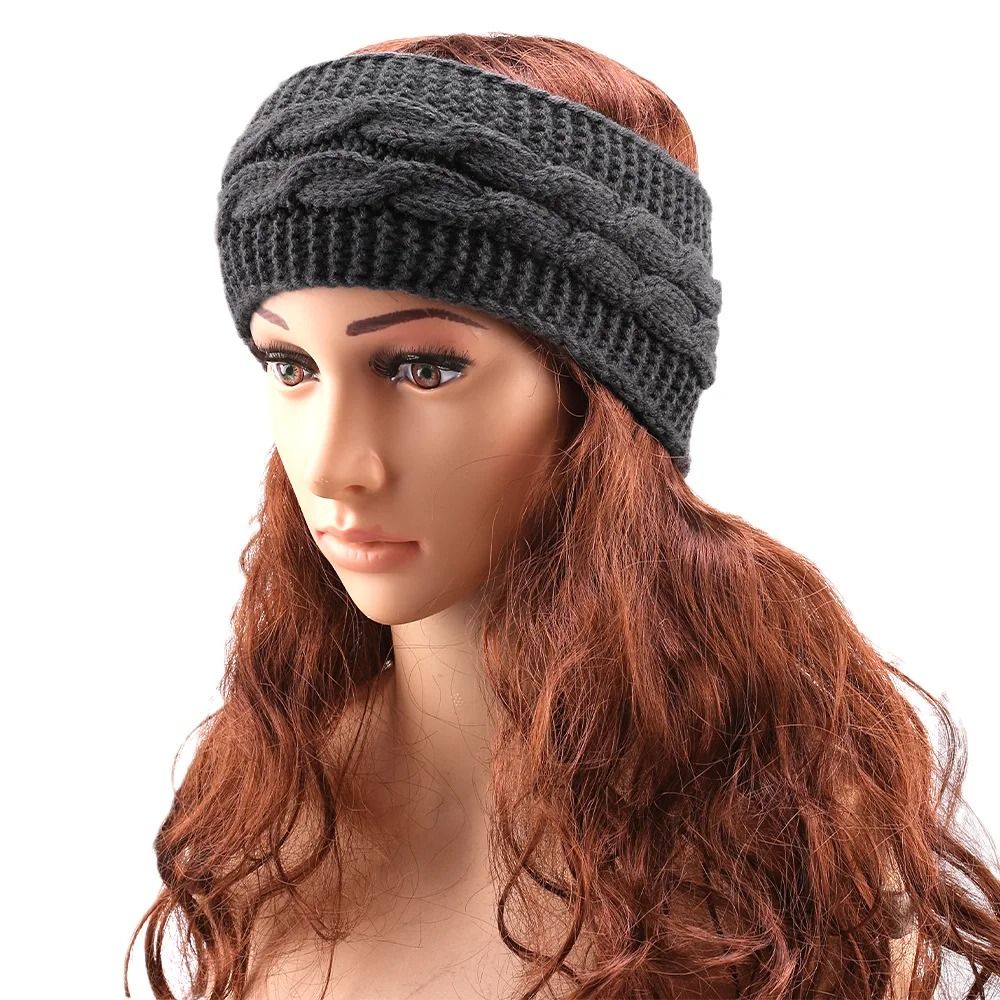 Autumn and Winter Elastic Knitted Thermal Headband