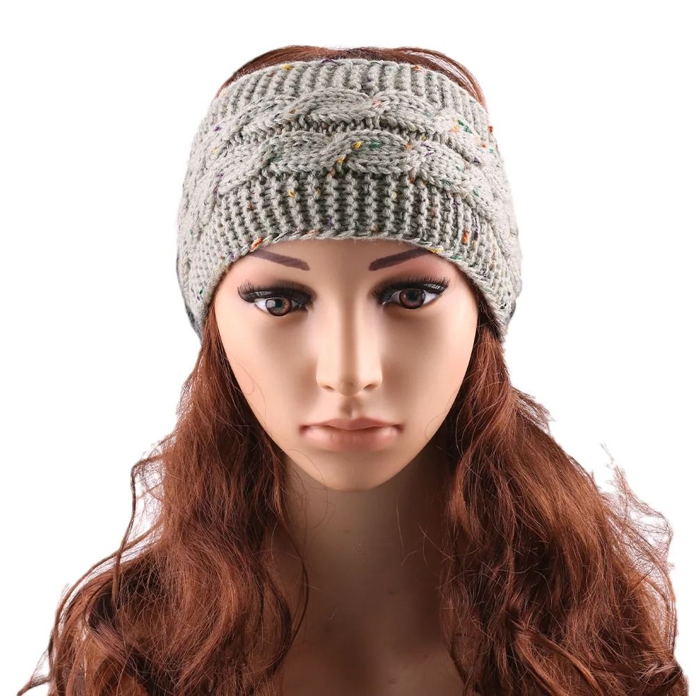 Autumn and Winter Elastic Knitted Thermal Headband