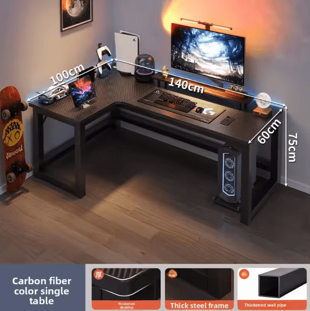 Premium Corner Computer Desk for Home Office, Study & Gaming Workstation