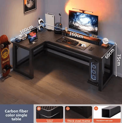 Premium Corner Computer Desk for Home Office, Study & Gaming Workstation