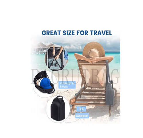 Baseball Cap Hat Travel Case Organizer for Secure Storage and Easy Carry