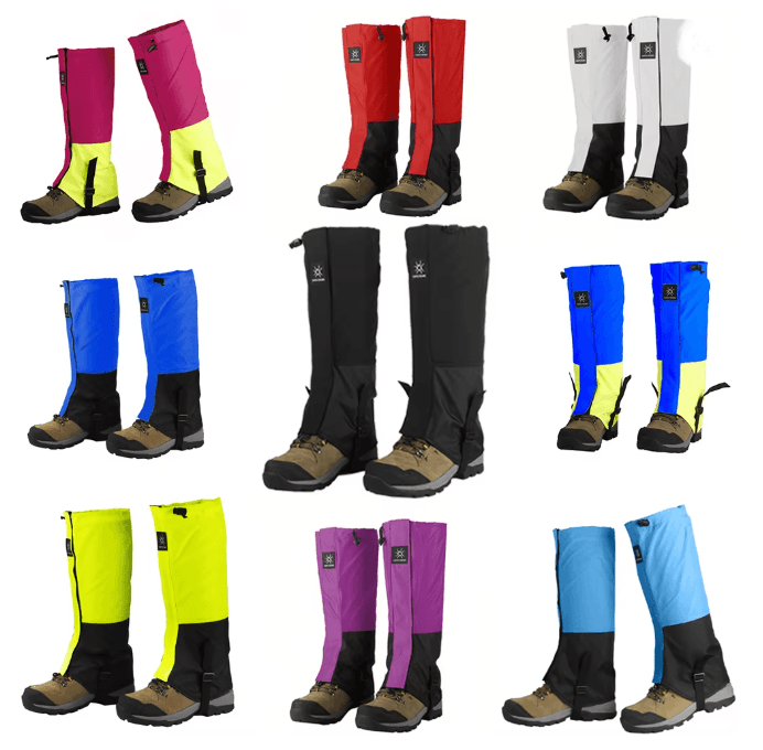Waterproof Leg Gaiters for Snow Hiking and Desert Sand Protection
