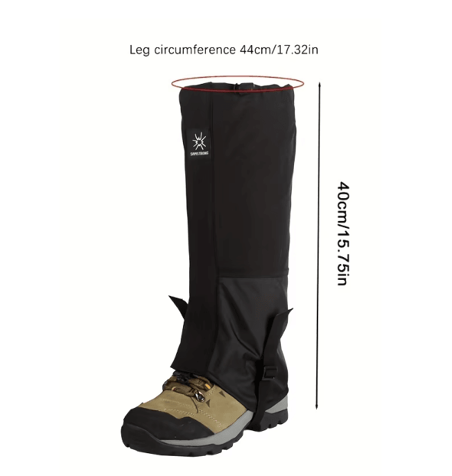 Waterproof Leg Gaiters for Snow Hiking and Desert Sand Protection