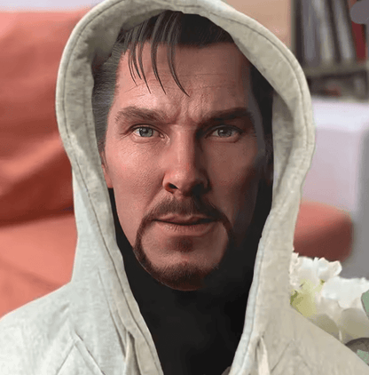 Doctor Strange 3D Elastic Mesh Full Face Cosplay Mask for Halloween Costume Party