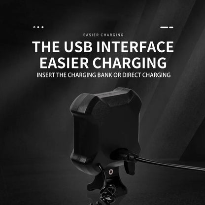 140dB High-Intensity Bicycle Horn & Headlight | USB Rechargeable Safety Alert Device for E-Bikes & Scooters