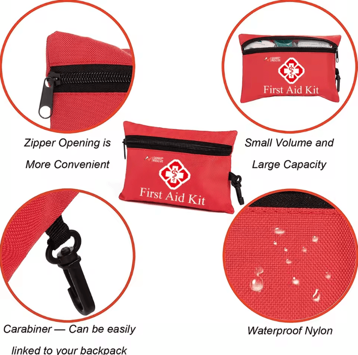 110-Piece Waterproof First Aid Kit – Compact Trauma Medical Kit for Home, Travel & Outdoor Emergencies