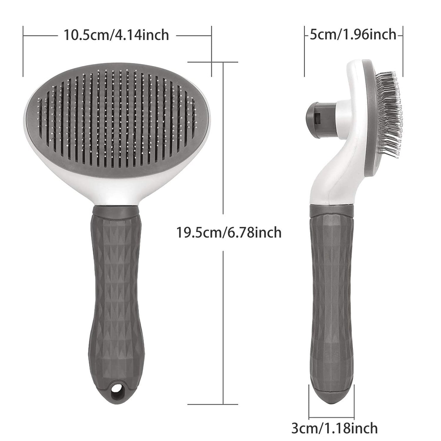 Self-Cleaning Pet Hair Remover Brush for Dogs & Cats Grooming Tool