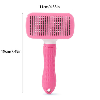 Self-Cleaning Pet Hair Remover Brush for Dogs & Cats Grooming Tool