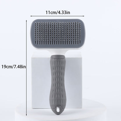 Self-Cleaning Pet Hair Remover Brush for Dogs & Cats Grooming Tool