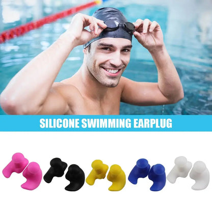 Waterproof Soft Silicone Earplugs Portable Durable and Comfortable Ear Plugs for Swimming and More