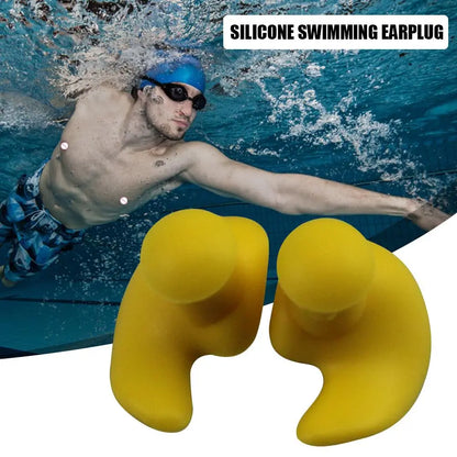 Waterproof Soft Silicone Earplugs Portable Durable and Comfortable Ear Plugs for Swimming and More