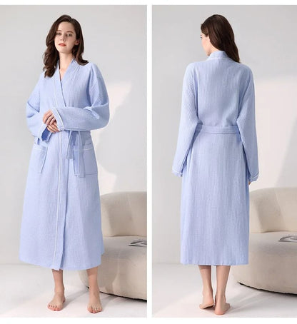 Luxury Hotel Cotton Bathrobe for Men & Women Soft Spa Robe