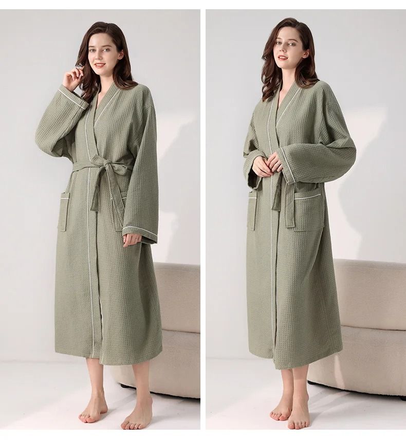 Luxury Hotel Cotton Bathrobe for Men & Women Soft Spa Robe