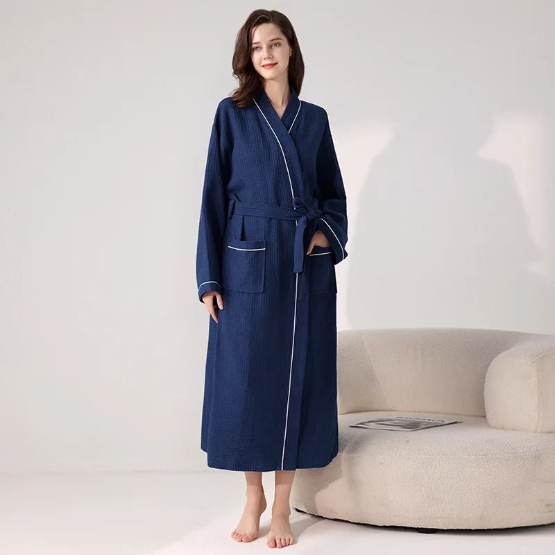 Luxury Hotel Cotton Bathrobe for Men & Women Soft Spa Robe