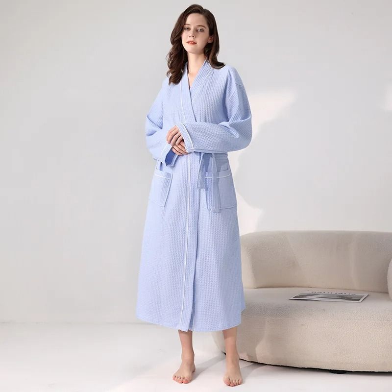 Luxury Hotel Cotton Bathrobe for Men & Women Soft Spa Robe