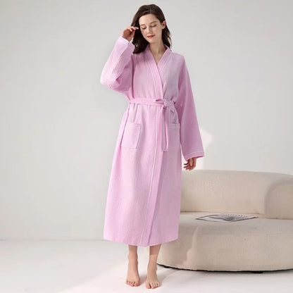Luxury Hotel Cotton Bathrobe for Men & Women Soft Spa Robe