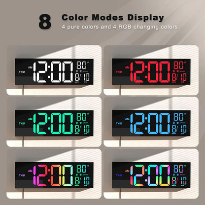 16-Inch Large RGB Digital Wall Clock