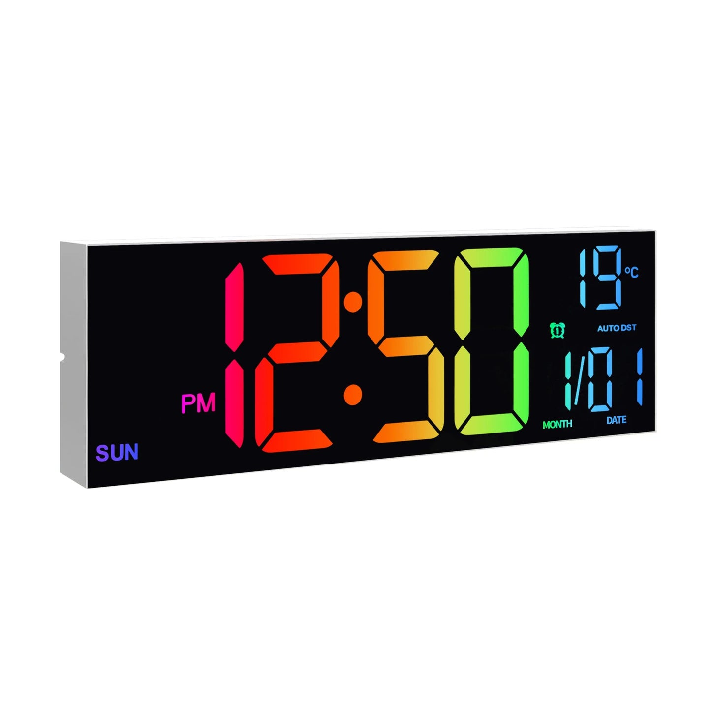 16-Inch Large RGB Digital Wall Clock