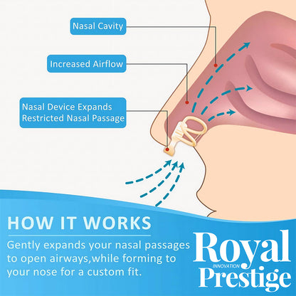 Anti-Snoring Silicone Nose Clip Effective Nasal Dilator for Snoring Relief, Easy Breathing, and Improved Sleep