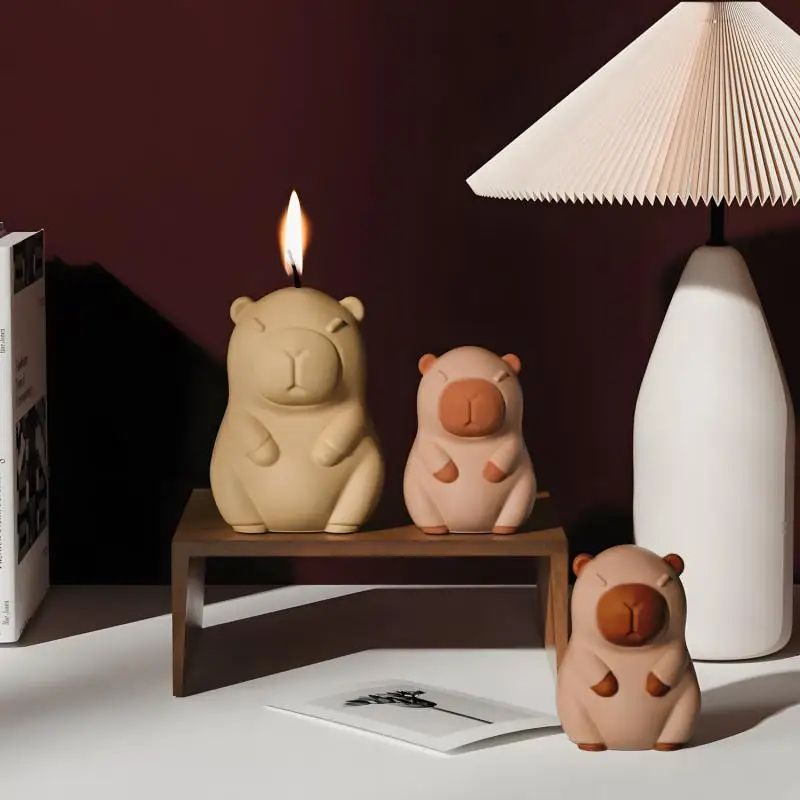 Kawaii Capybara Silicone Candle and Craft Mold