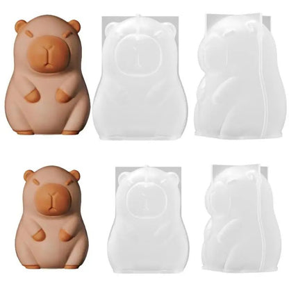 Kawaii Capybara Silicone Candle and Craft Mold