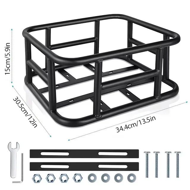 All-Terrain Rear Bike Basket Bag – Large Capacity Rear Bike Basket for E-Bikes & Cargo Racks