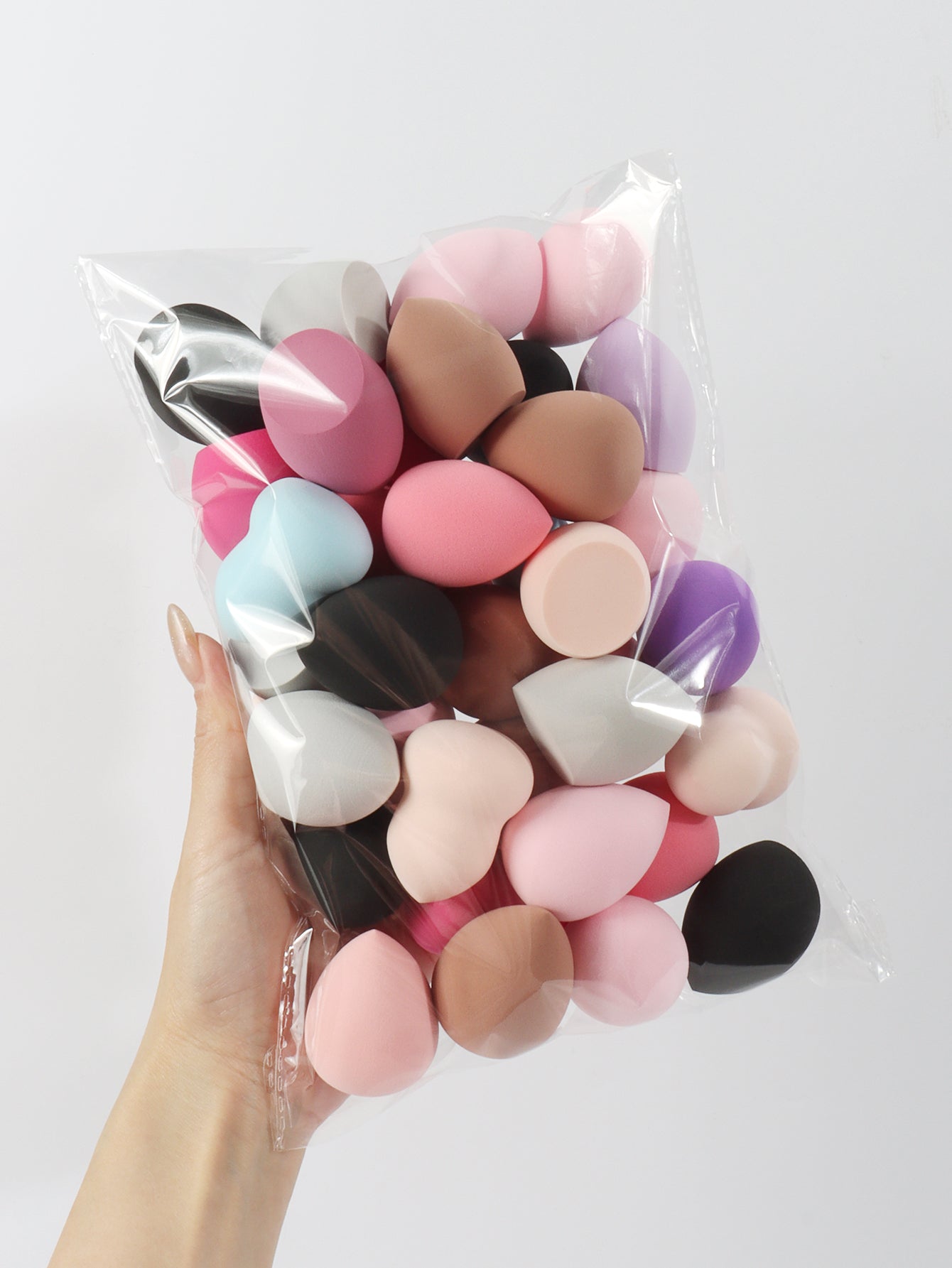 Beauty Sponge Set Pieces for Liquid, Cream & Powder Makeup Random Colors & Shapes
